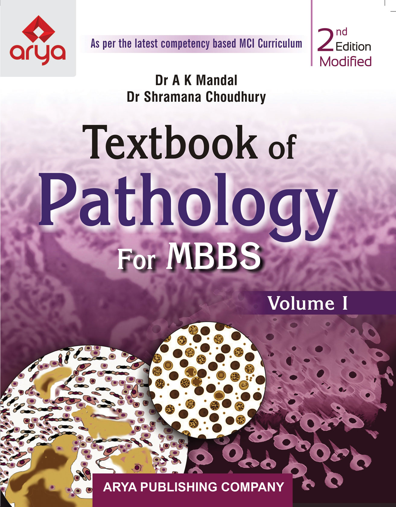 Textbook of Pathology for MBBS (Volumes I and II)  (Modified)